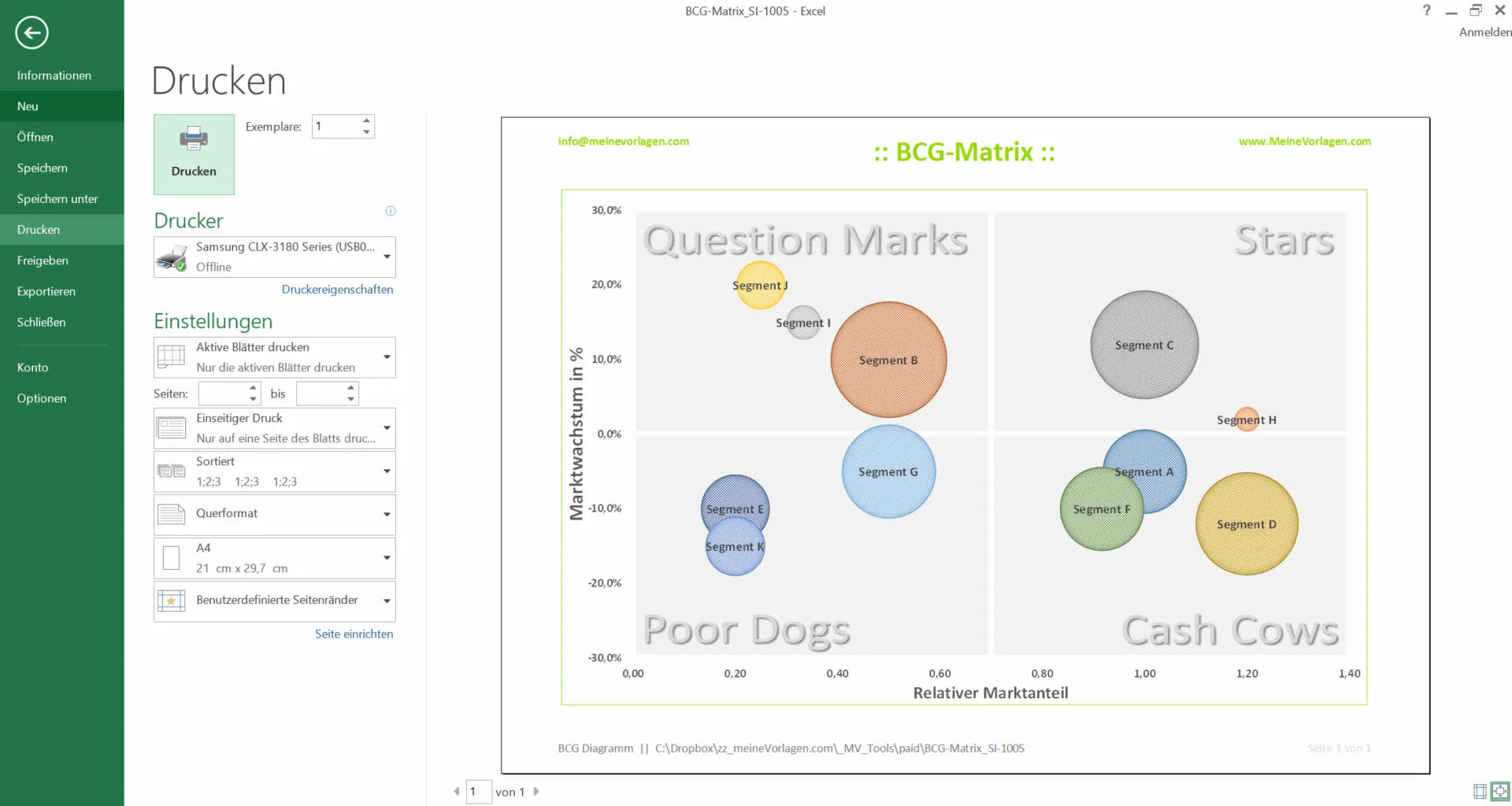 مرکز آموزش پویش Excel BCG Matrix 13